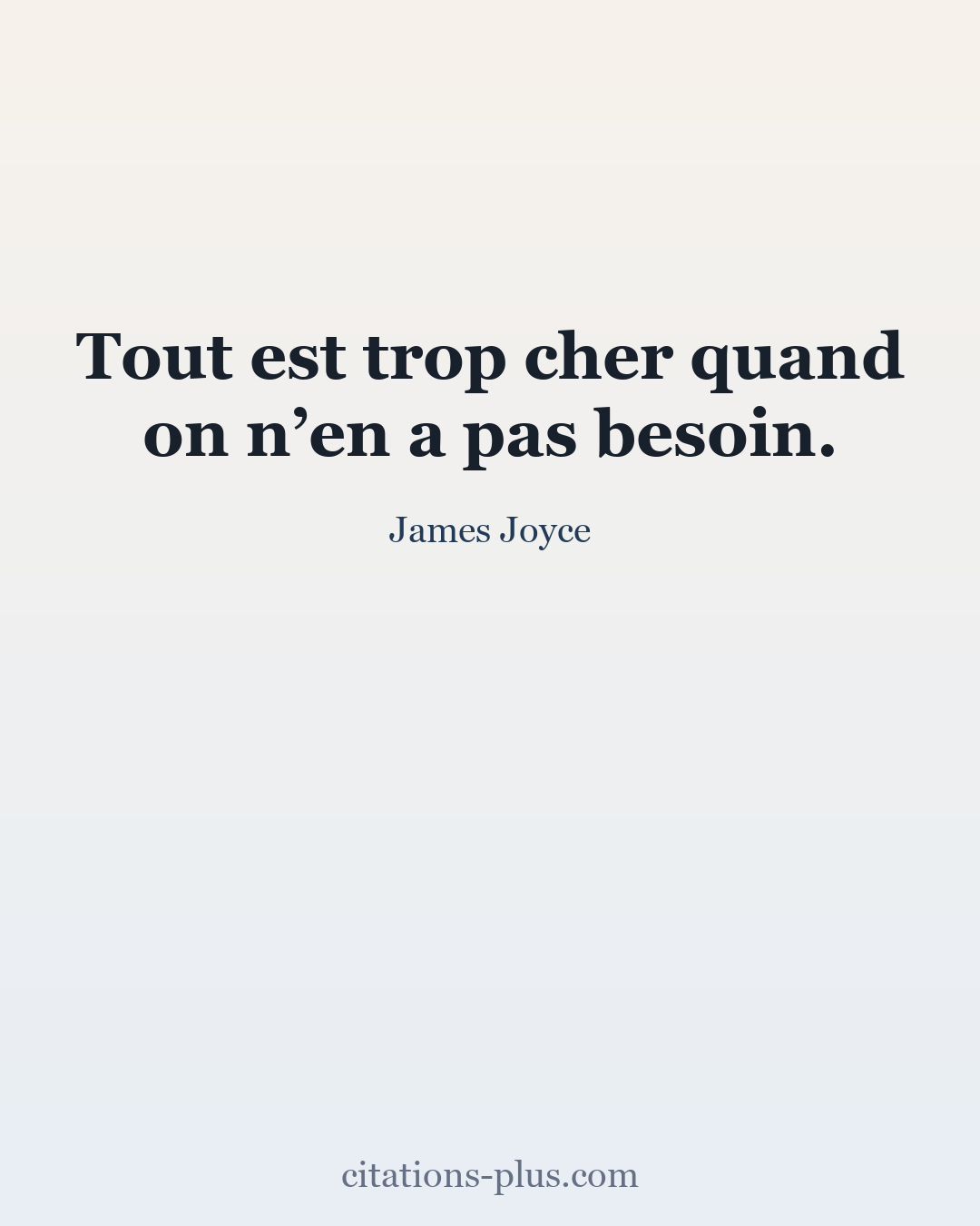 Carte Premium clair — James Joyce