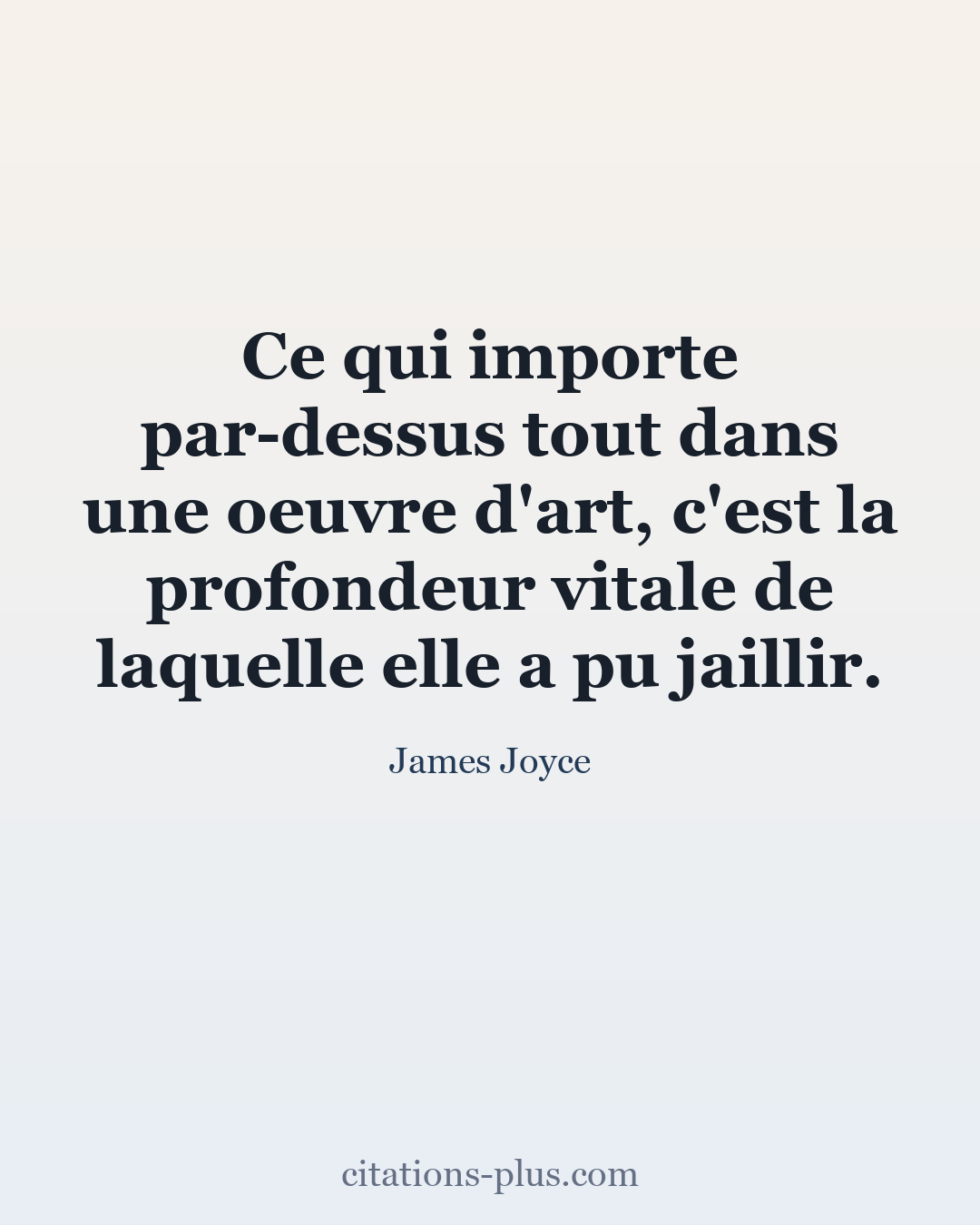 Carte Premium clair — James Joyce