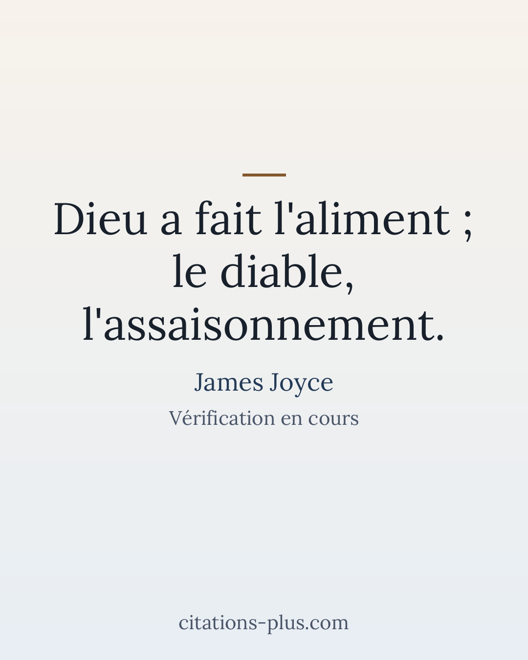 Carte Premium clair — James Joyce