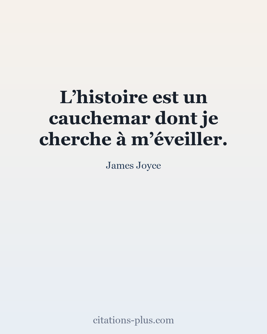 Carte Premium clair — James Joyce
