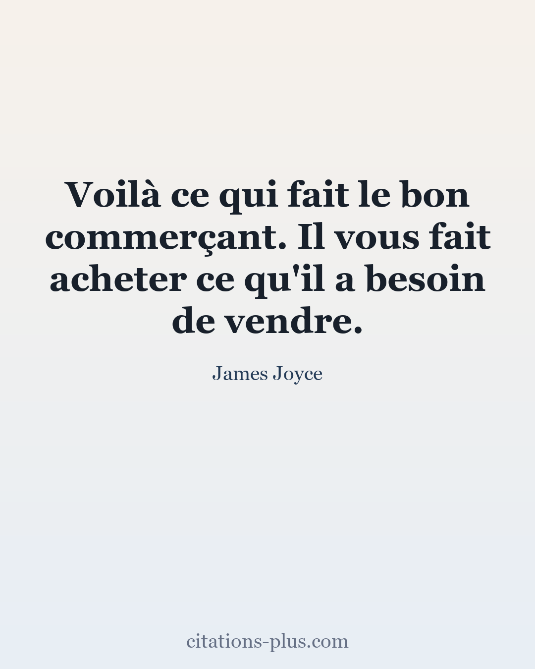 Carte Premium clair — James Joyce