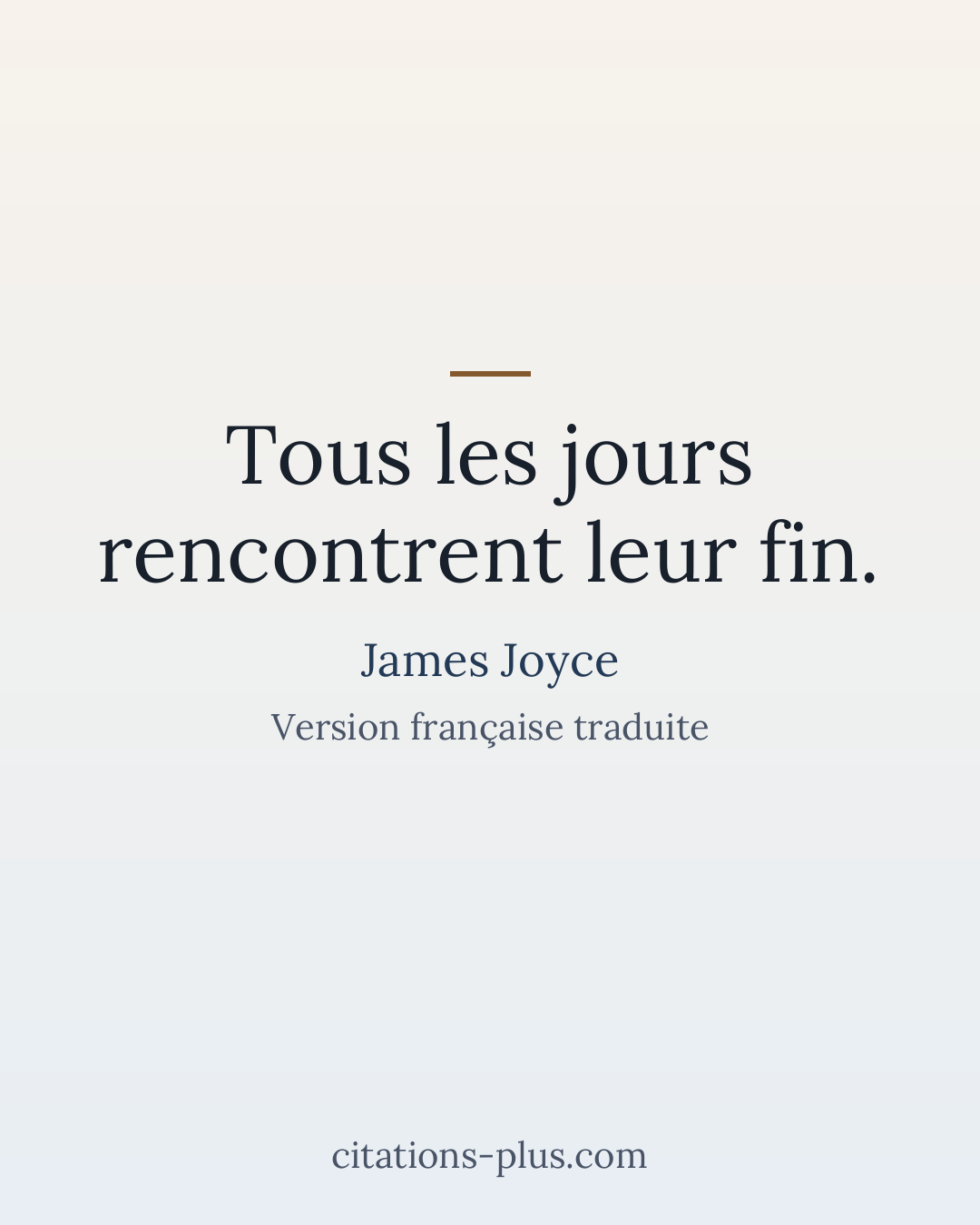Carte Premium clair — James Joyce