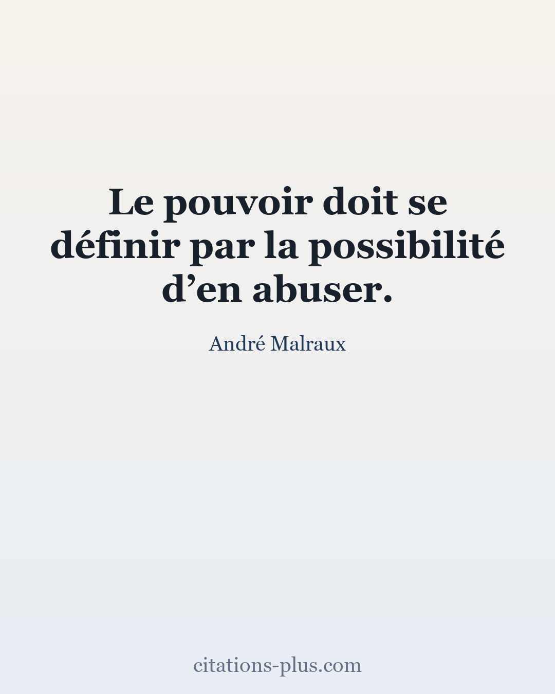 Carte Premium clair — André Malraux