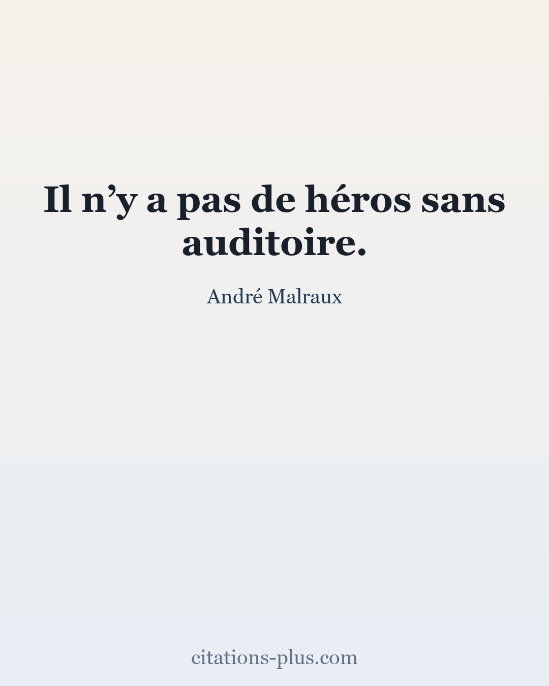 Carte Premium clair — André Malraux