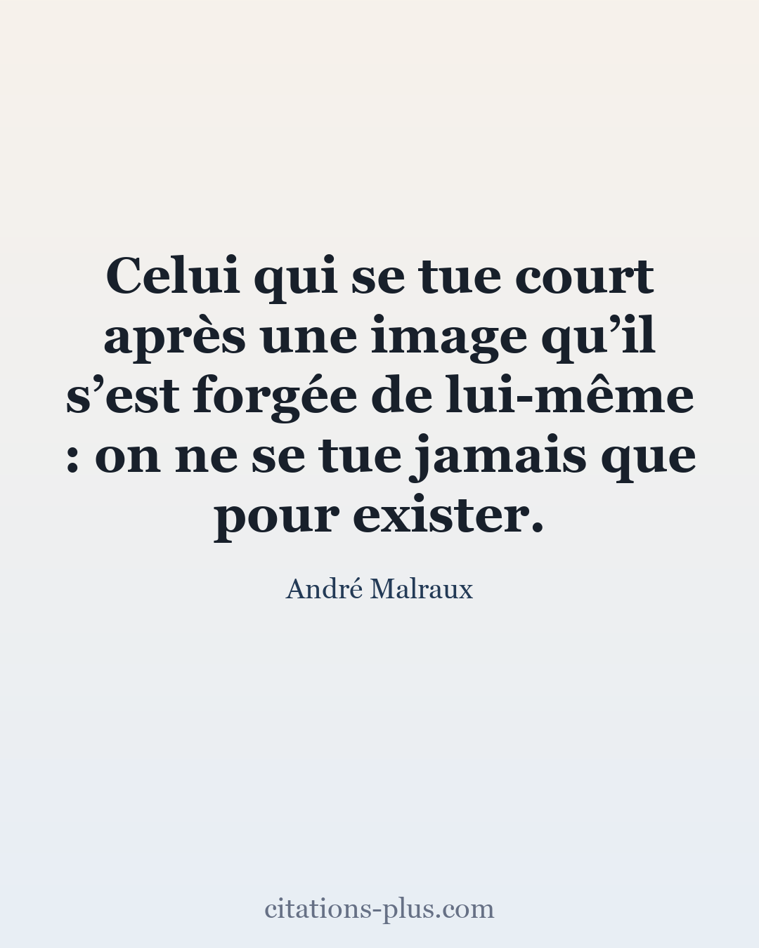 Carte Premium clair — André Malraux