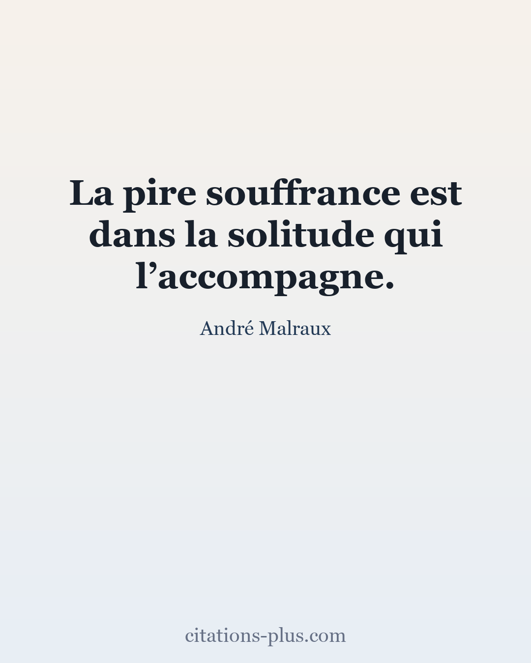 Carte Premium clair — André Malraux
