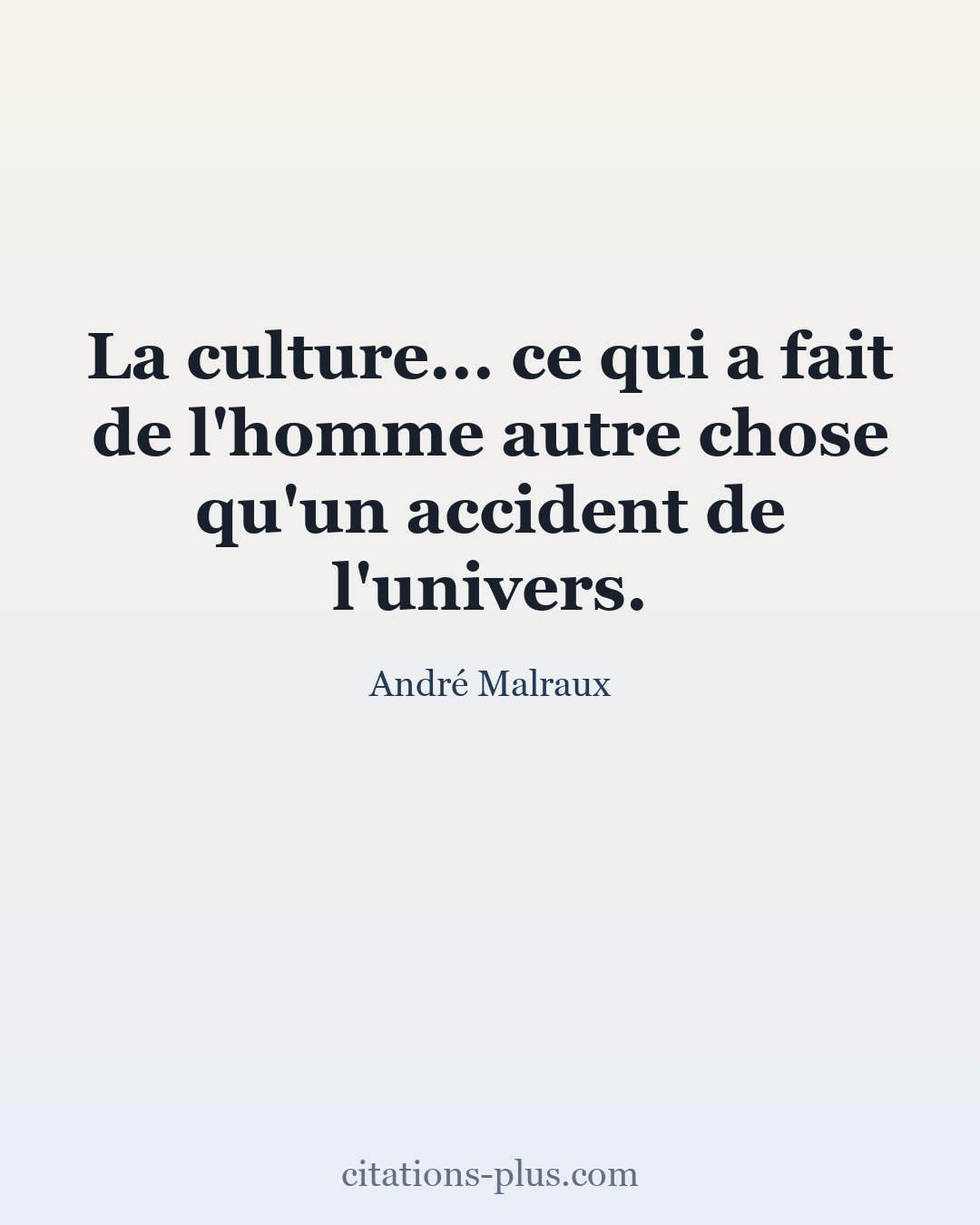 Carte Premium clair — André Malraux
