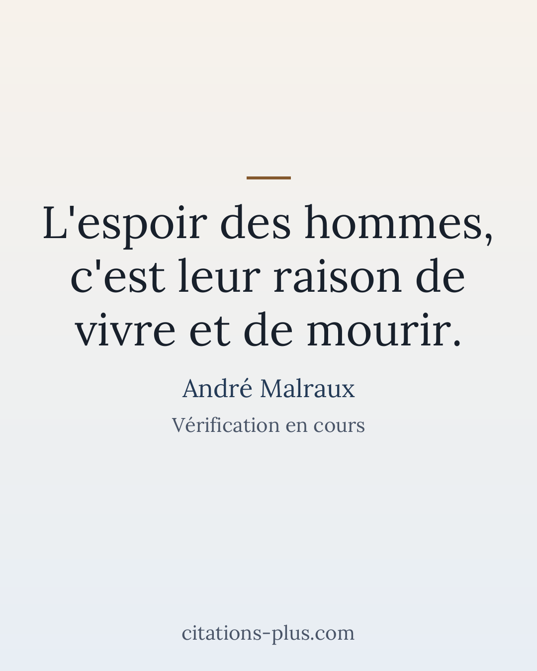 Carte Premium clair — André Malraux