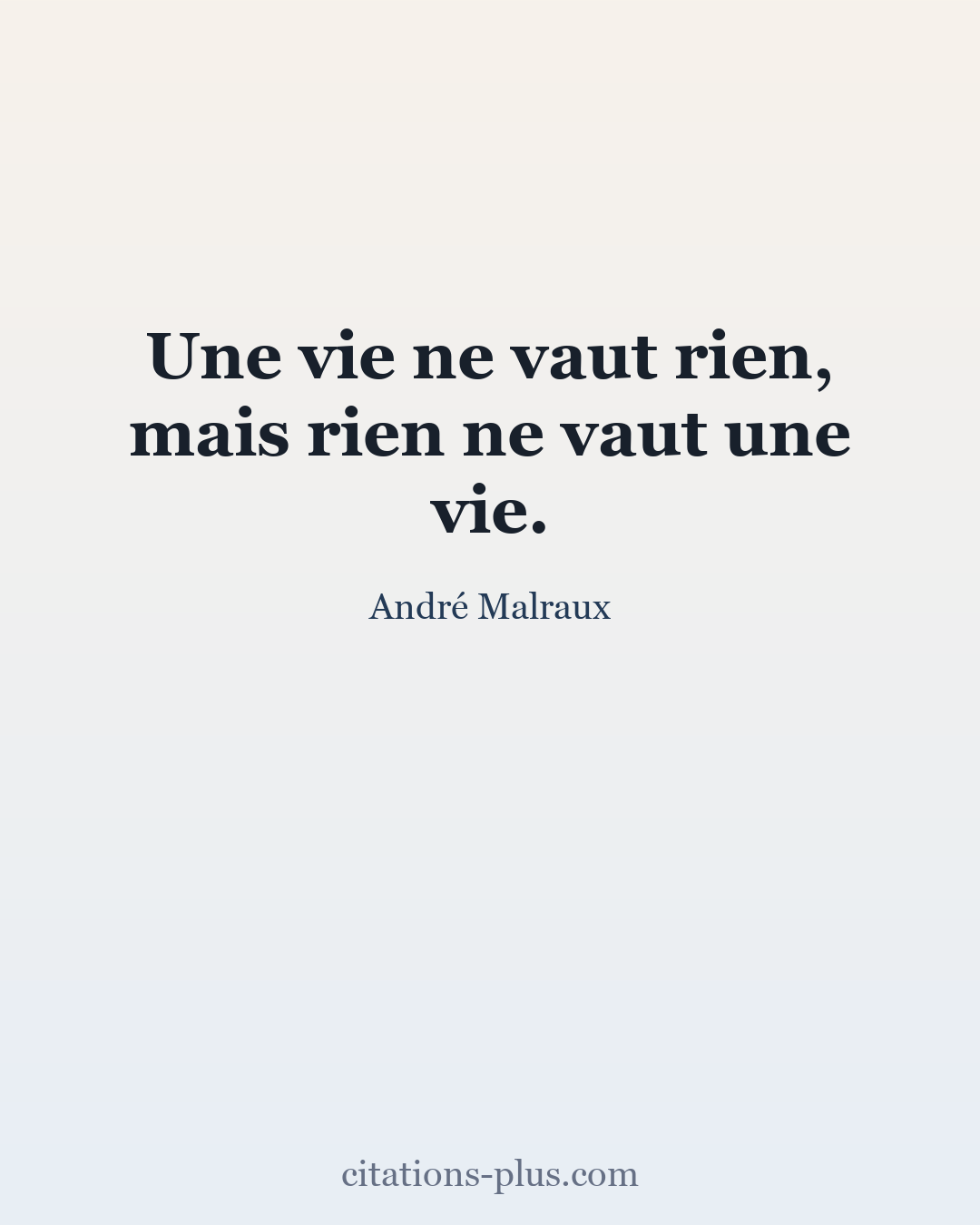 Carte Premium clair — André Malraux