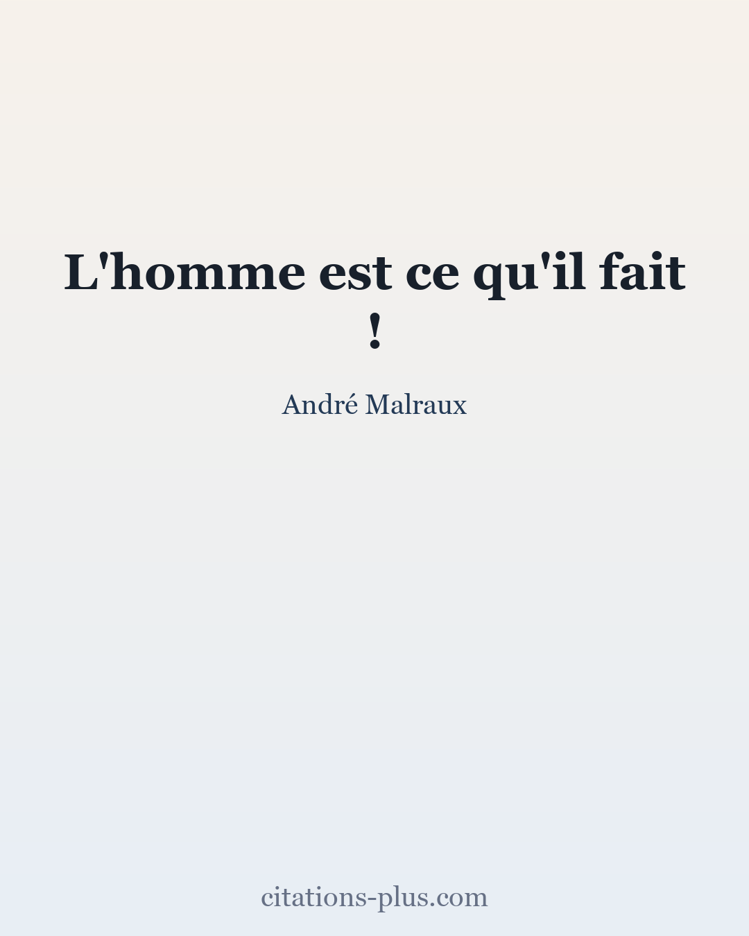 Carte Premium clair — André Malraux