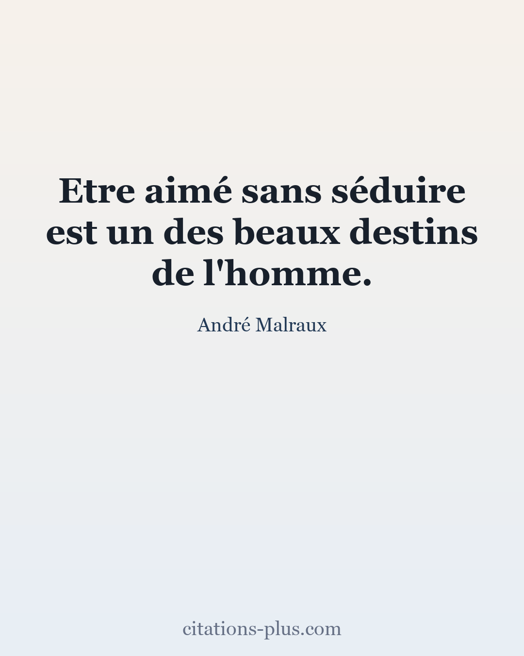 Carte Premium clair — André Malraux
