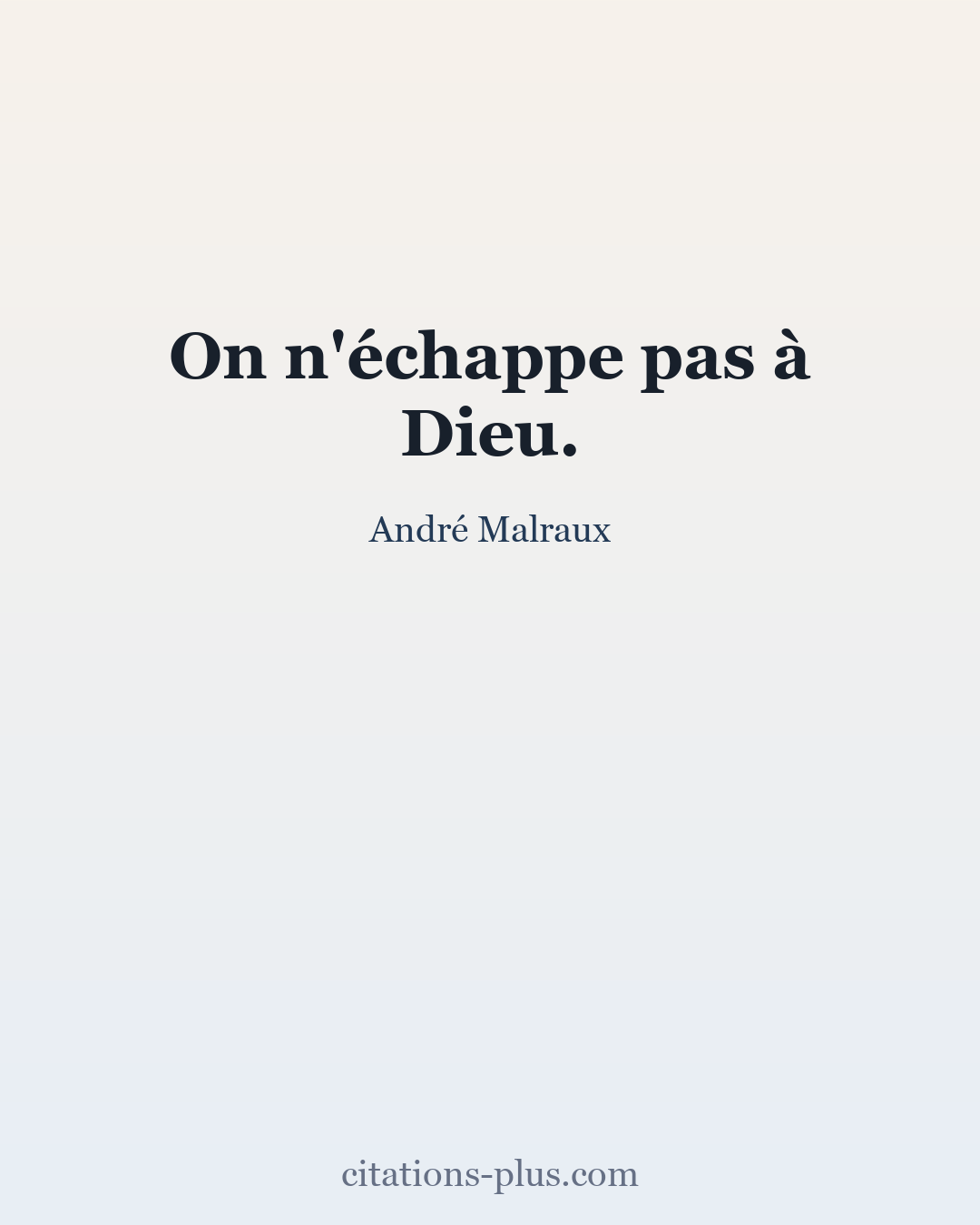 Carte Premium clair — André Malraux