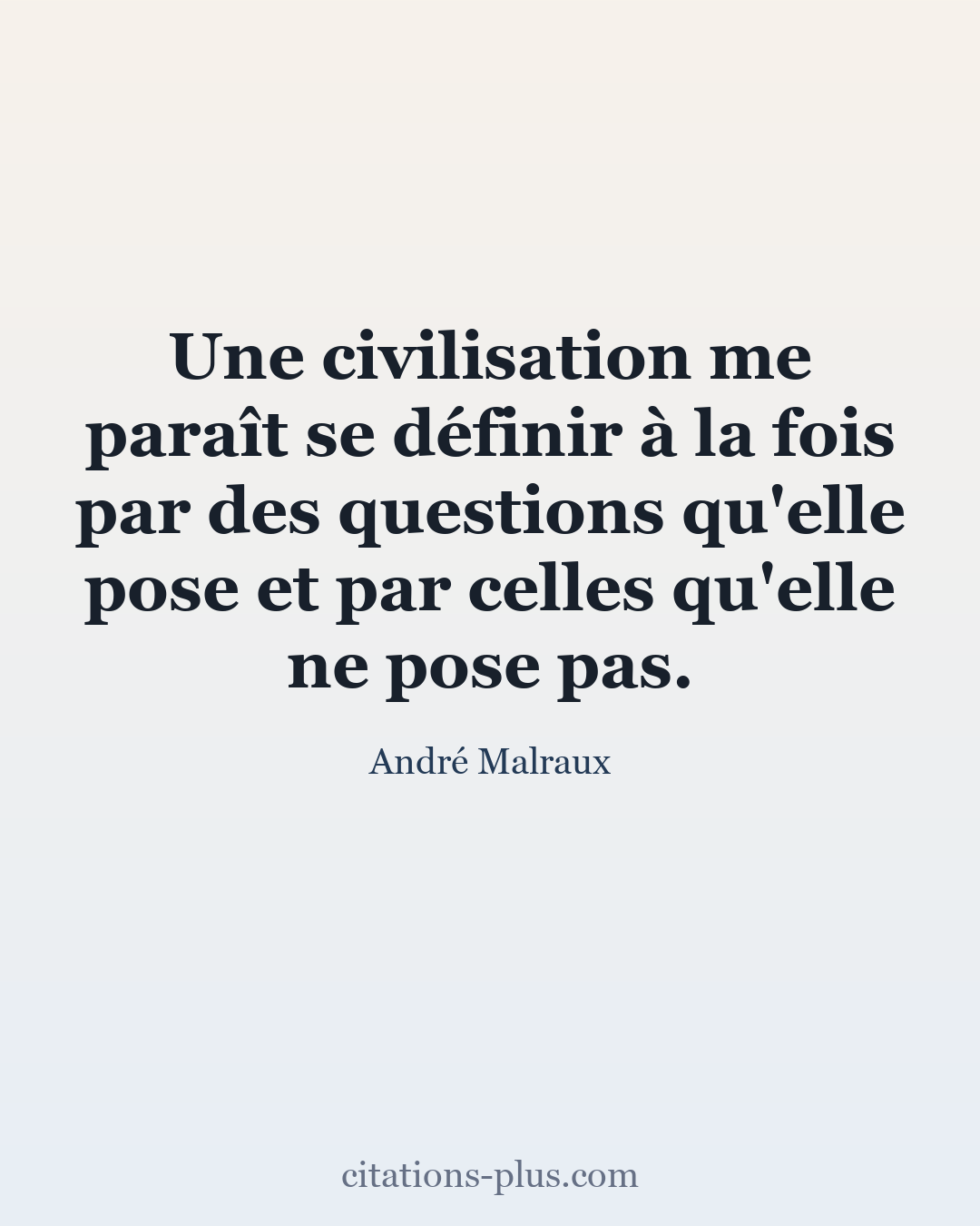 Carte Premium clair — André Malraux