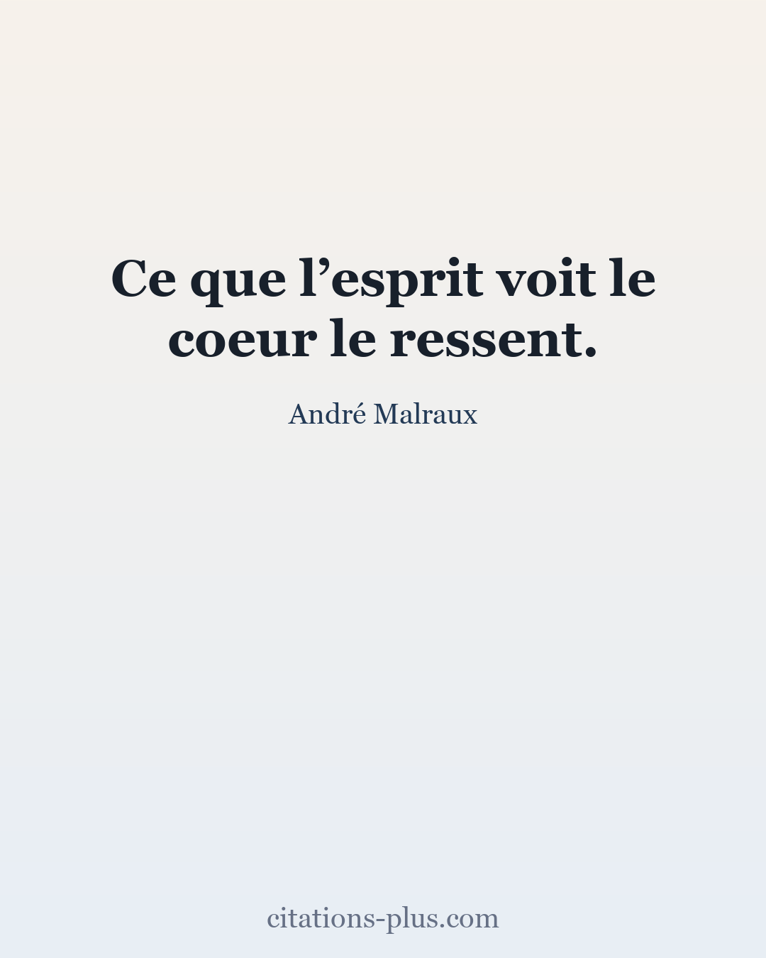 Carte Premium clair — André Malraux