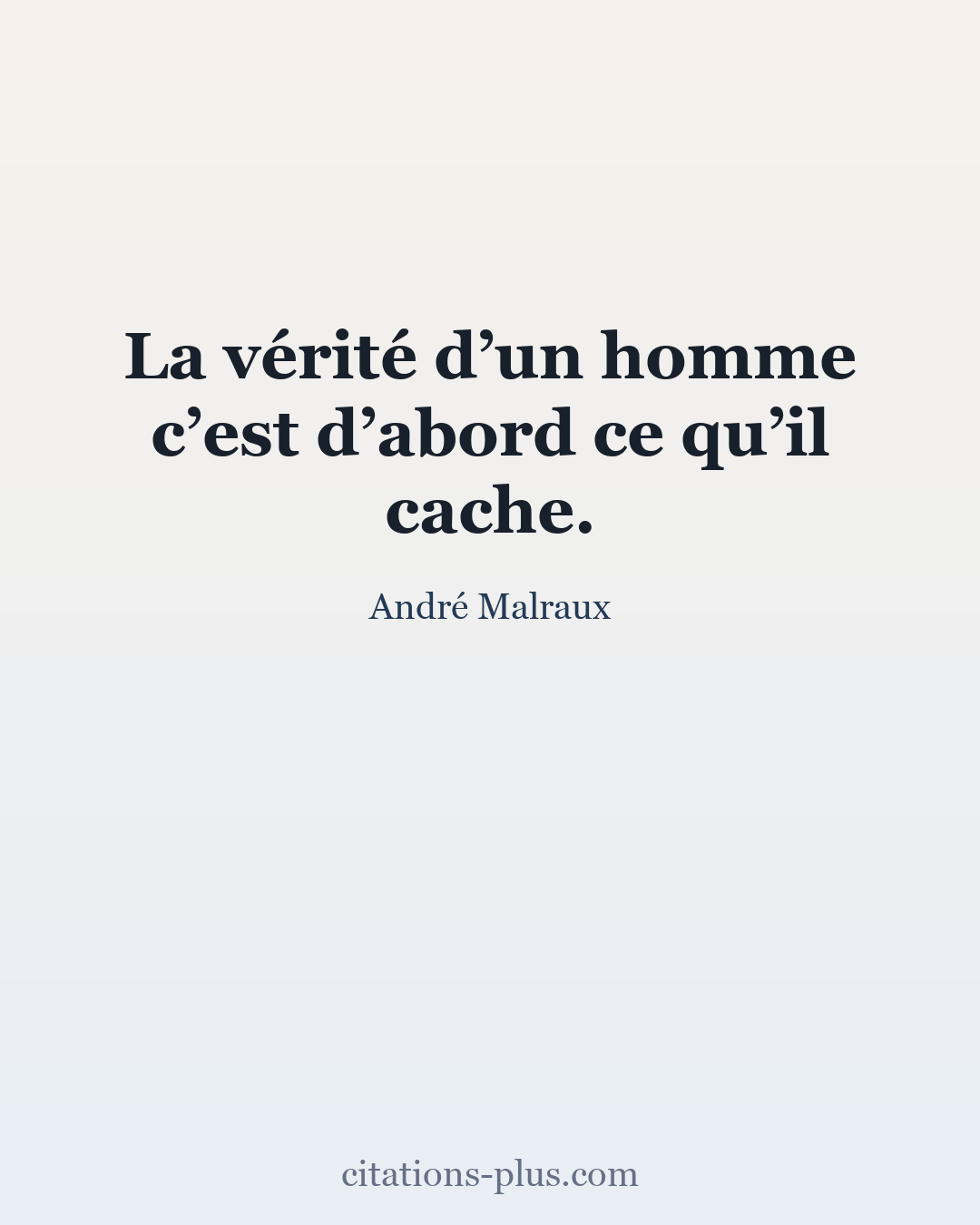 Carte Premium clair — André Malraux