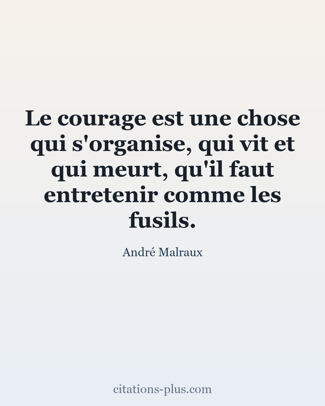 Carte Premium clair — André Malraux