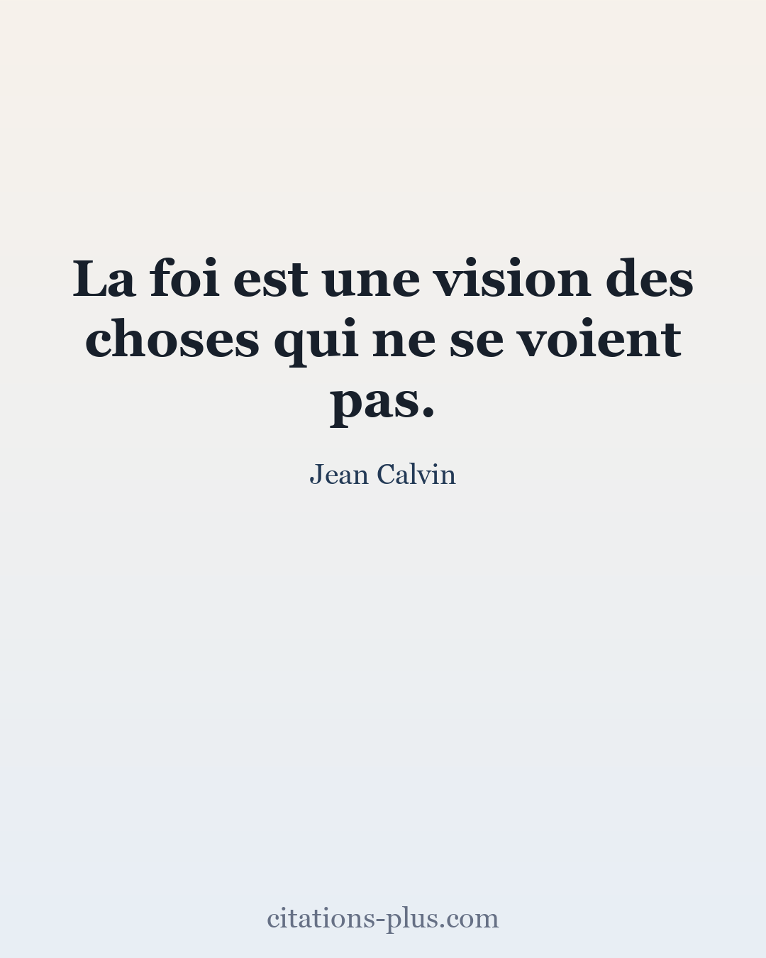 Carte Premium clair — Jean Calvin