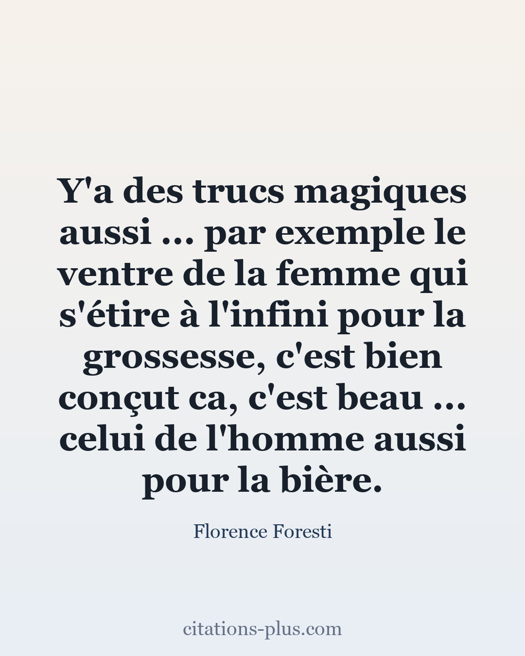 Carte Premium clair — Florence Foresti