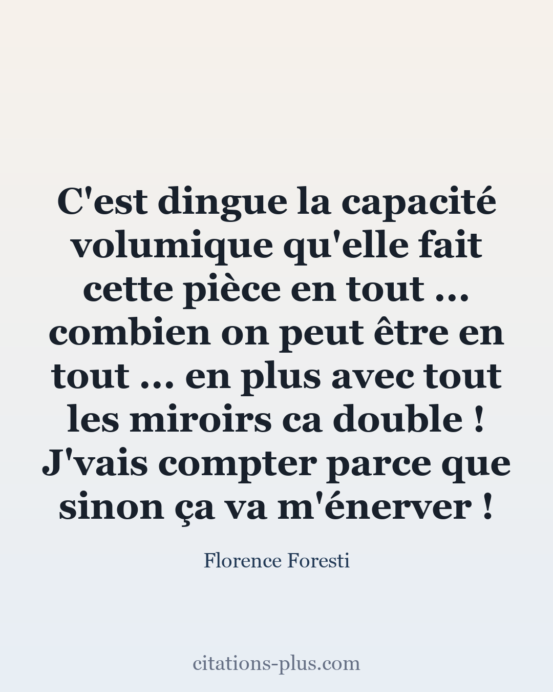 Carte Premium clair — Florence Foresti