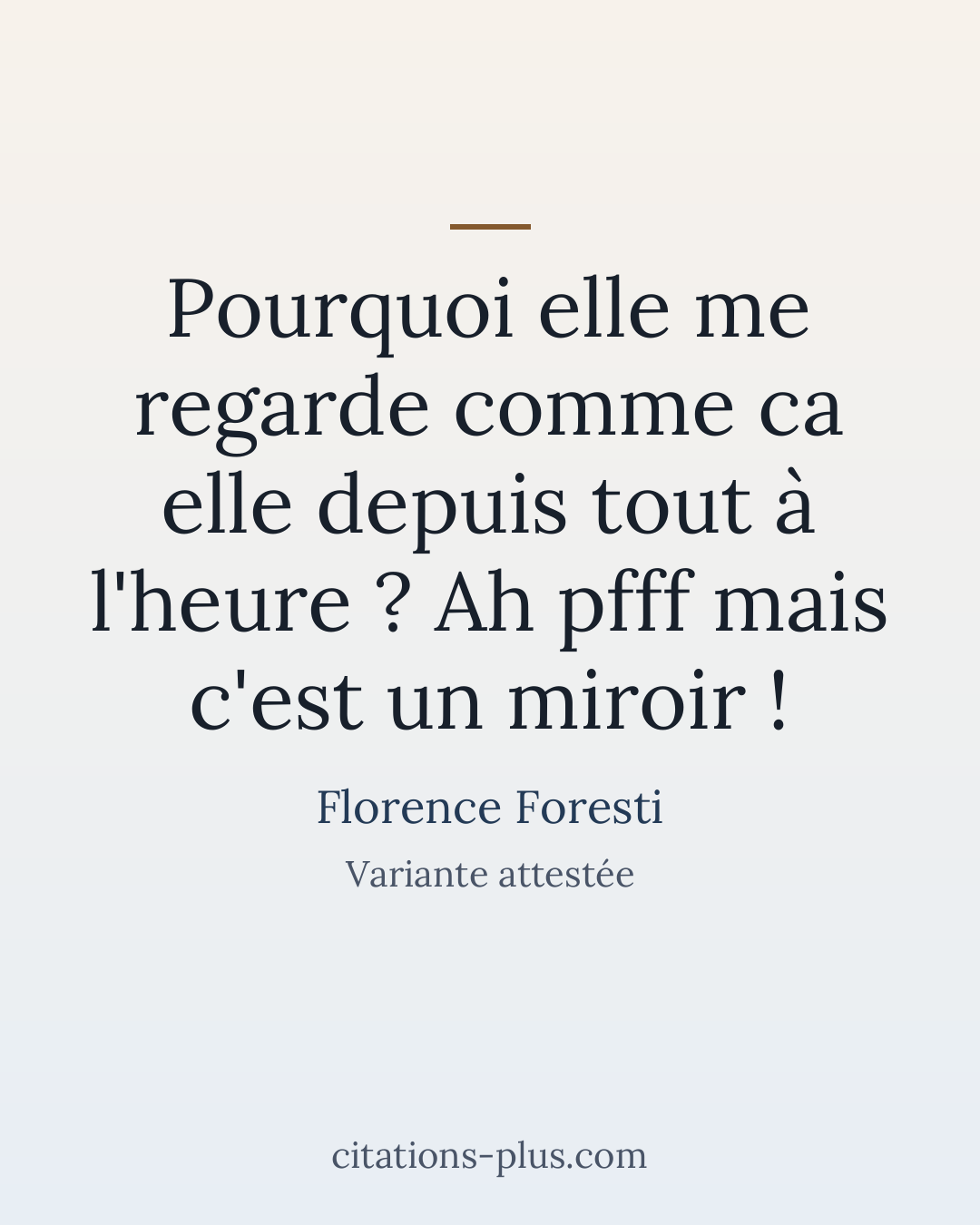 Carte Premium clair — Florence Foresti
