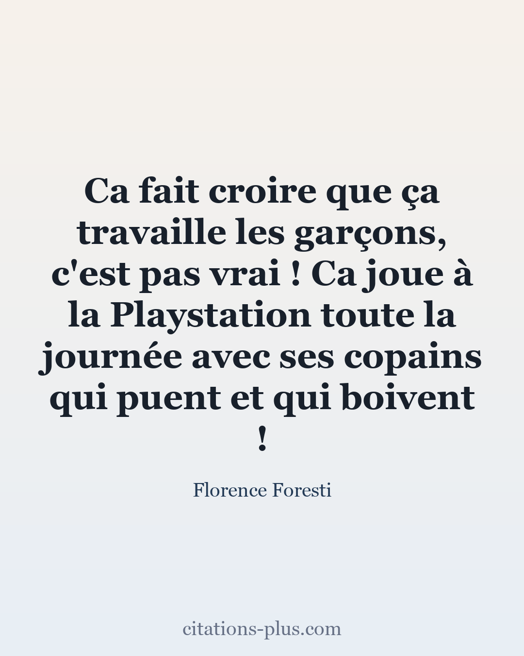 Carte Premium clair — Florence Foresti