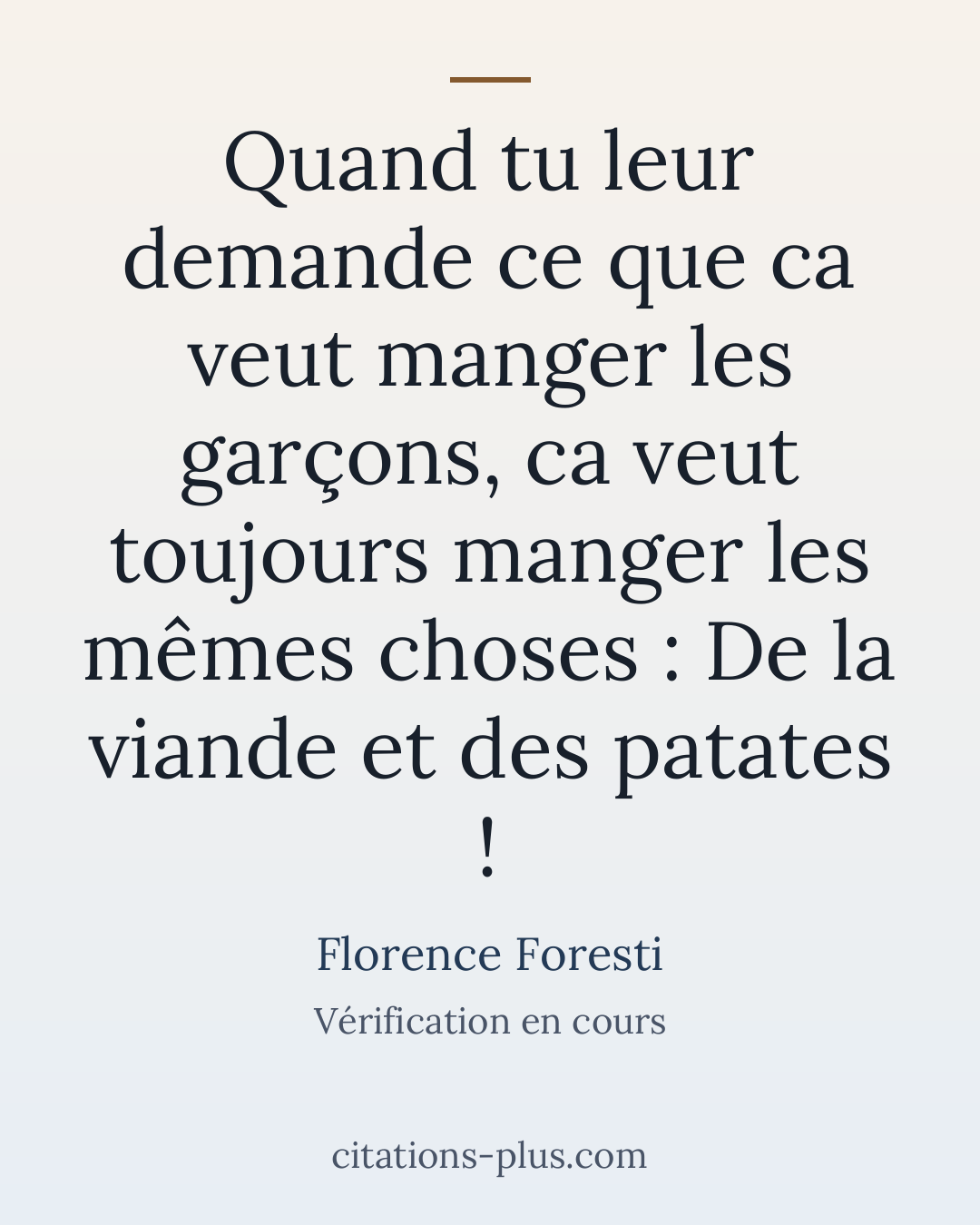 Carte Premium clair — Florence Foresti
