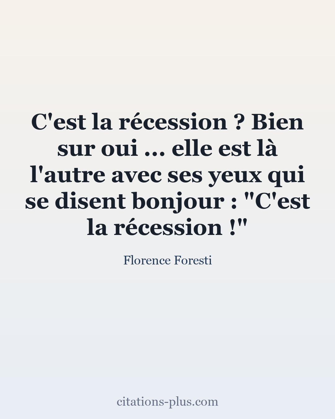 Carte Premium clair — Florence Foresti