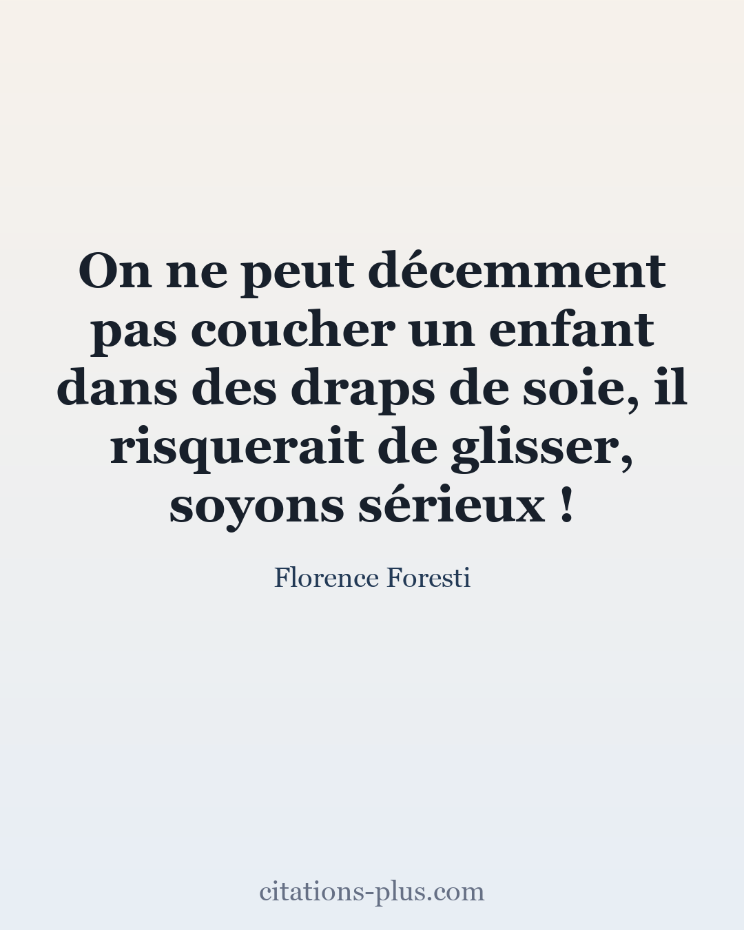 Carte Premium clair — Florence Foresti