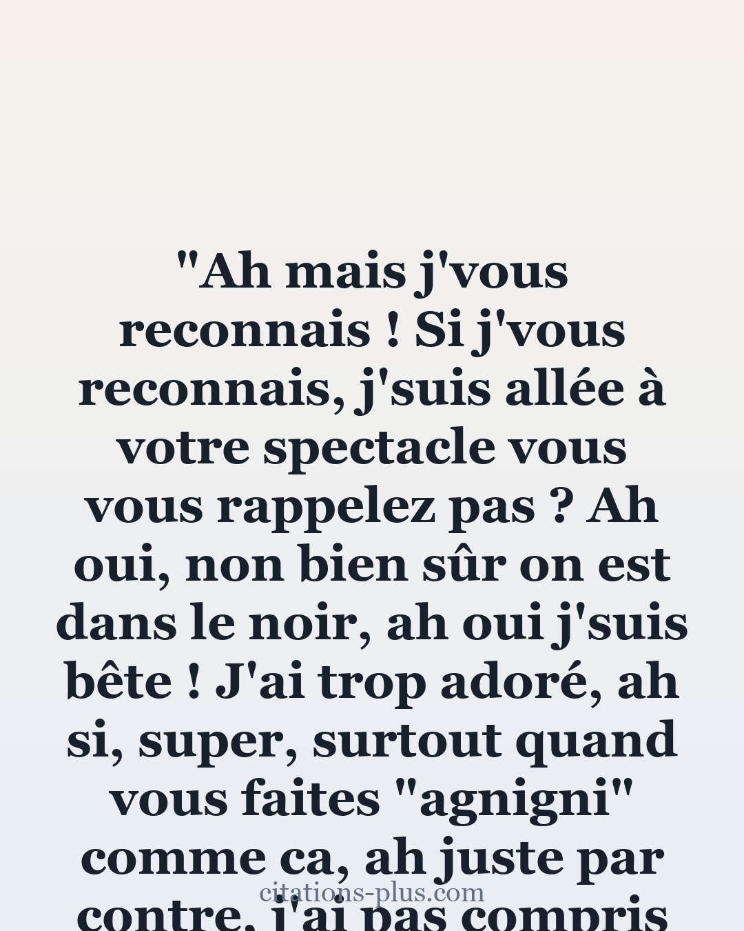 Carte Premium clair — Florence Foresti