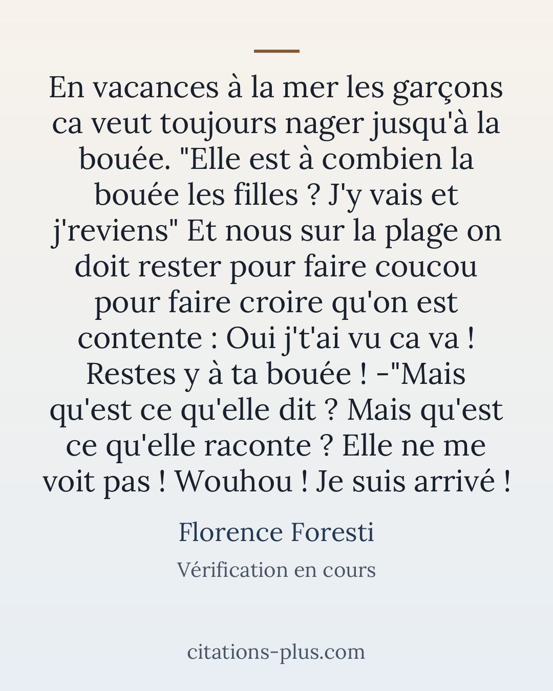 Carte Premium clair — Florence Foresti