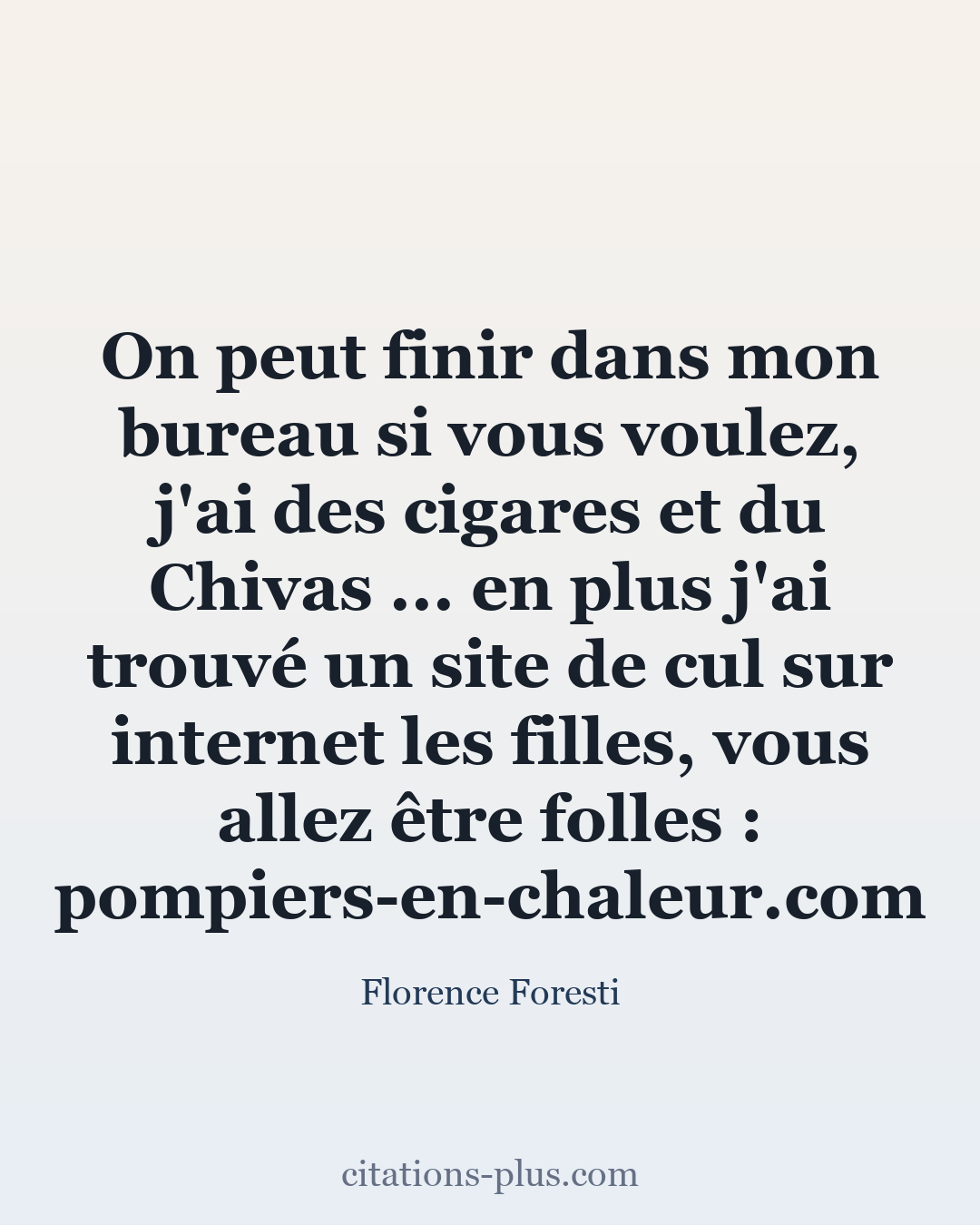 Carte Premium clair — Florence Foresti