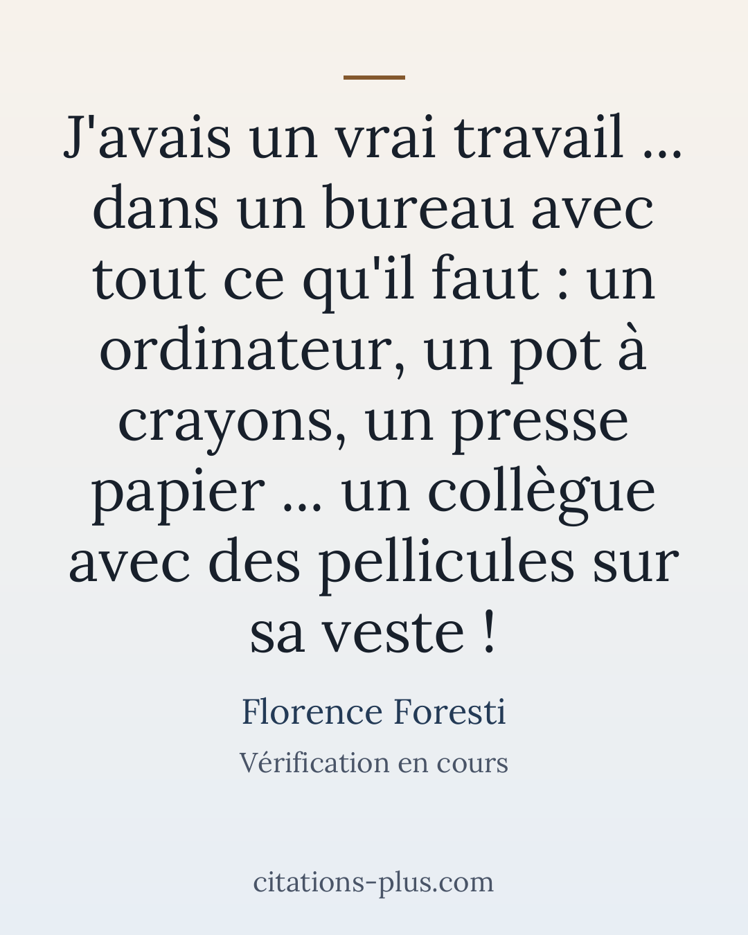 Carte Premium clair — Florence Foresti