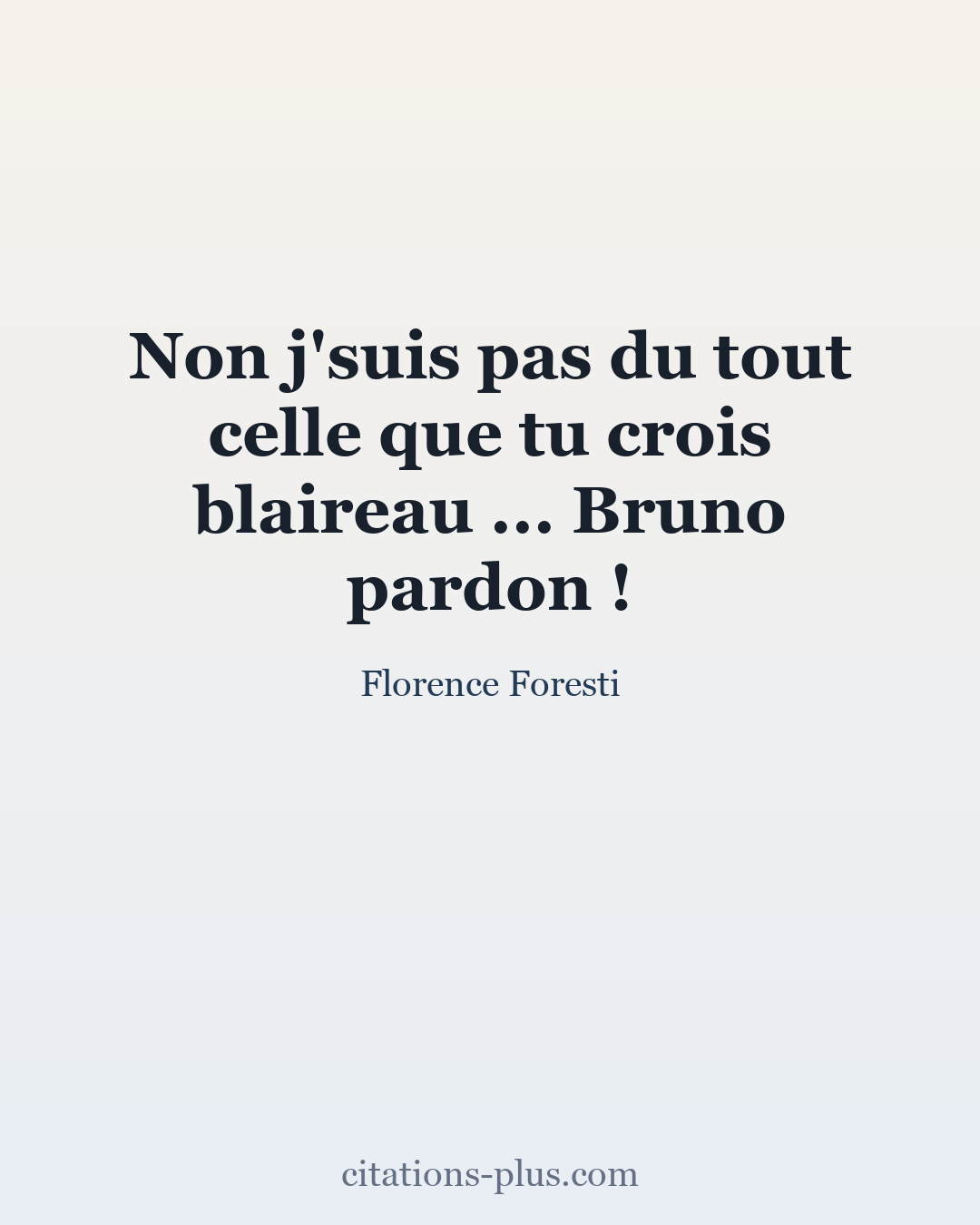 Carte Premium clair — Florence Foresti