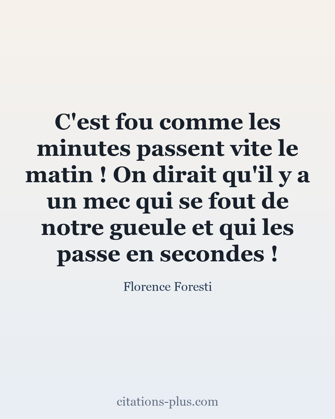 Carte Premium clair — Florence Foresti