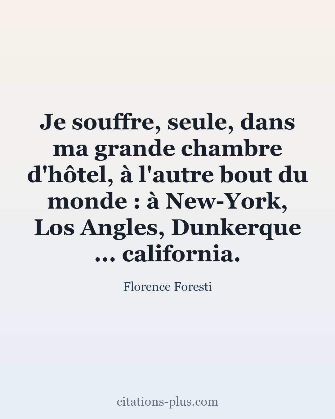 Carte Premium clair — Florence Foresti