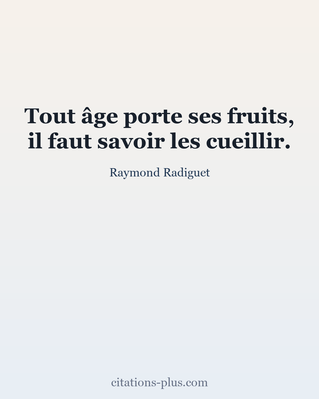 Carte Premium clair — Raymond Radiguet