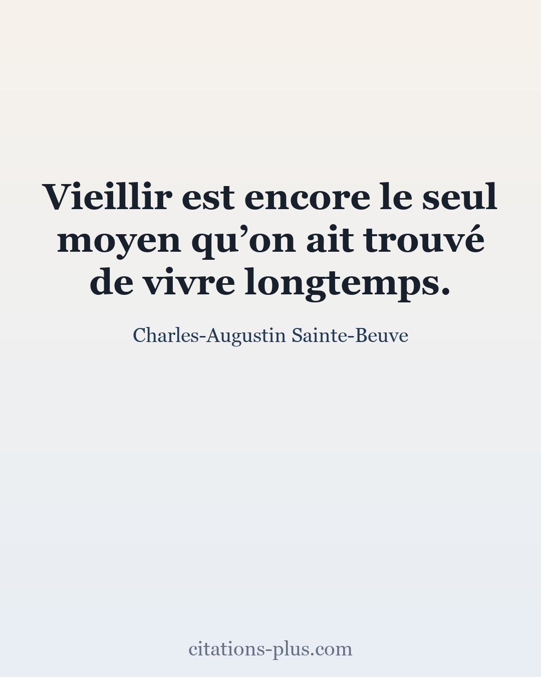Carte Premium clair — Charles-Augustin Sainte-Beuve