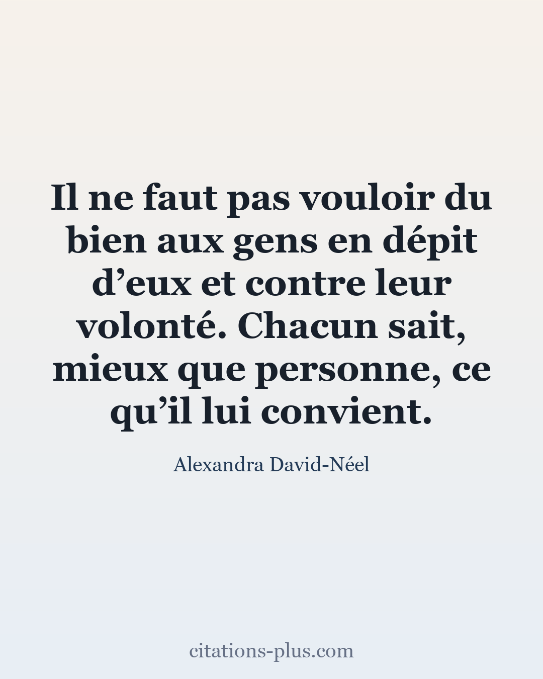 Carte Premium clair — Alexandra David-Néel