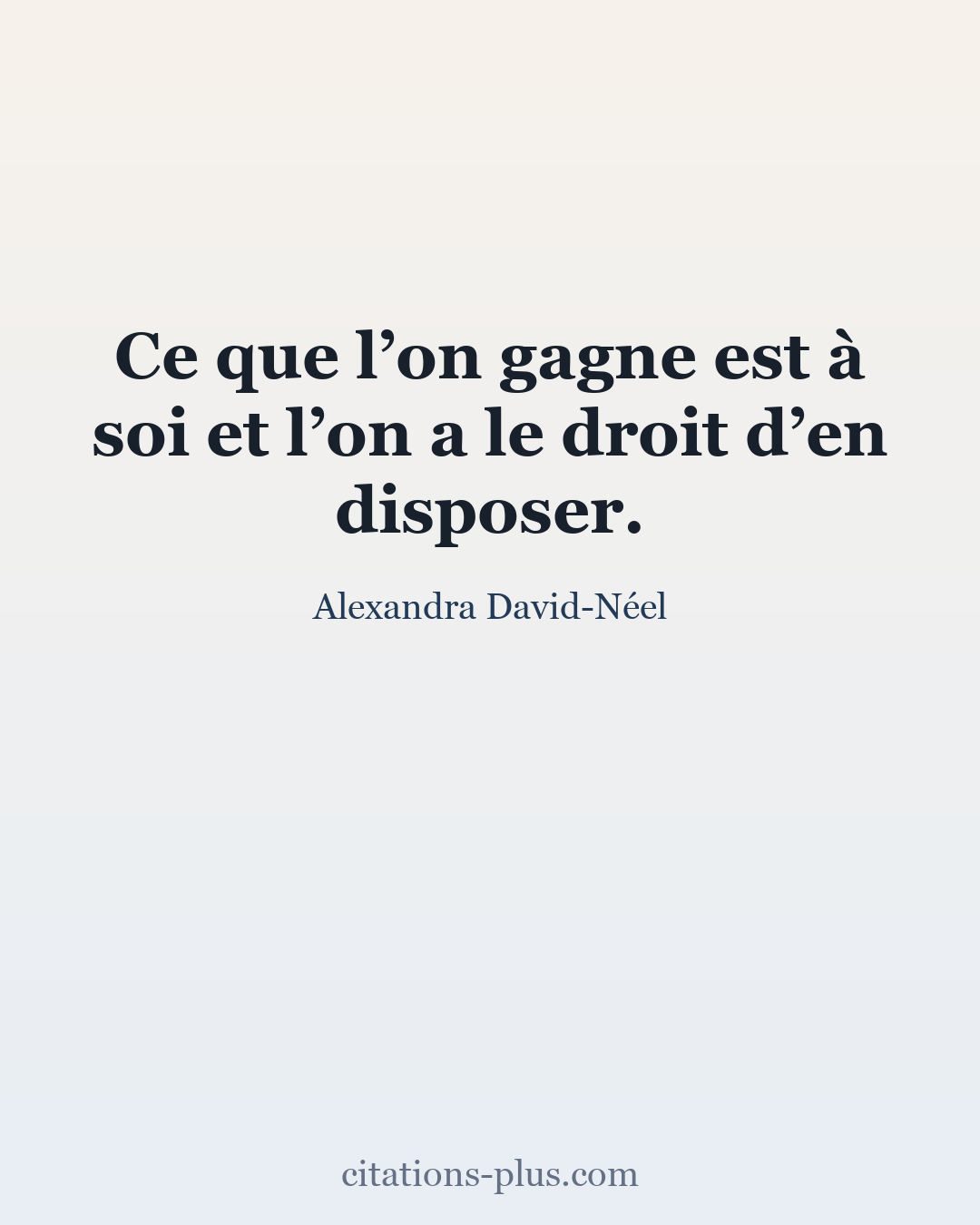 Carte Premium clair — Alexandra David-Néel