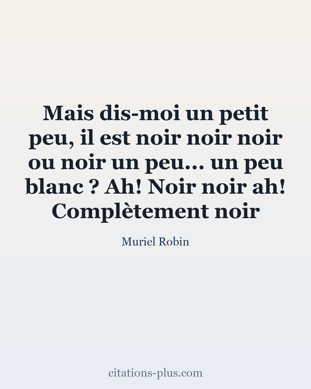 Carte Premium clair — Muriel Robin