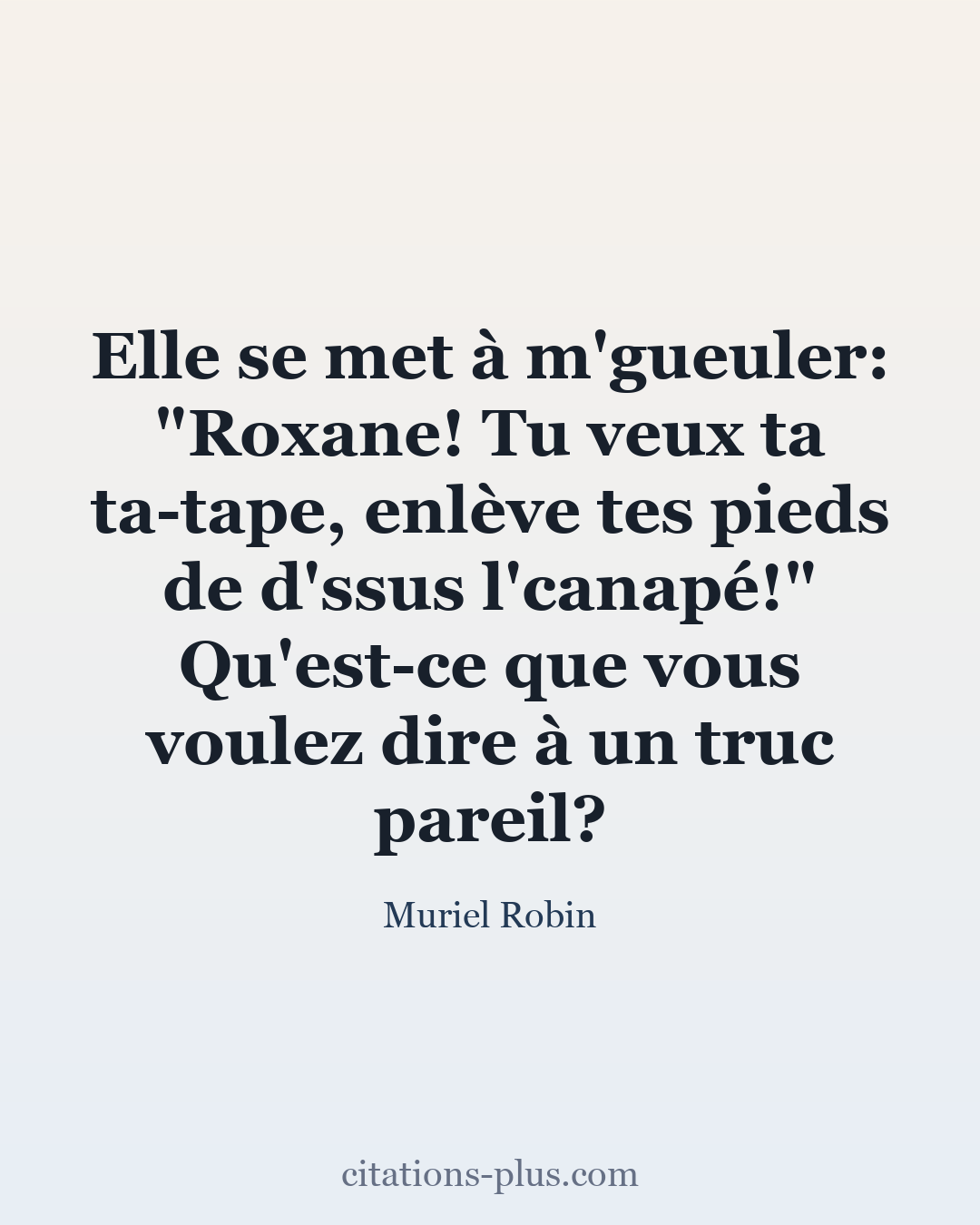 Carte Premium clair — Muriel Robin