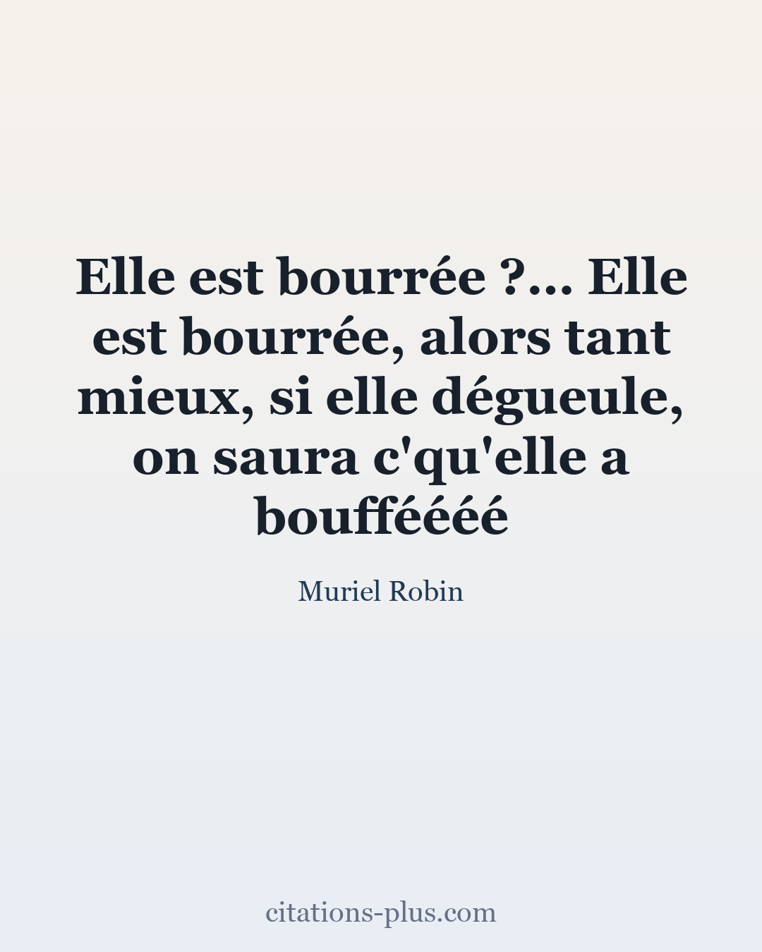 Carte Premium clair — Muriel Robin
