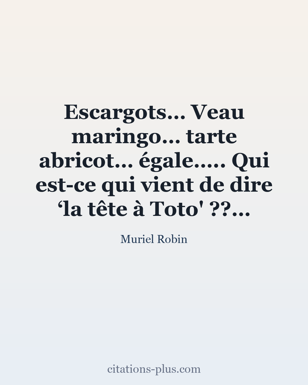 Carte Premium clair — Muriel Robin