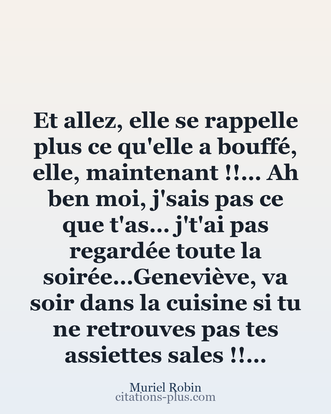 Carte Premium clair — Muriel Robin