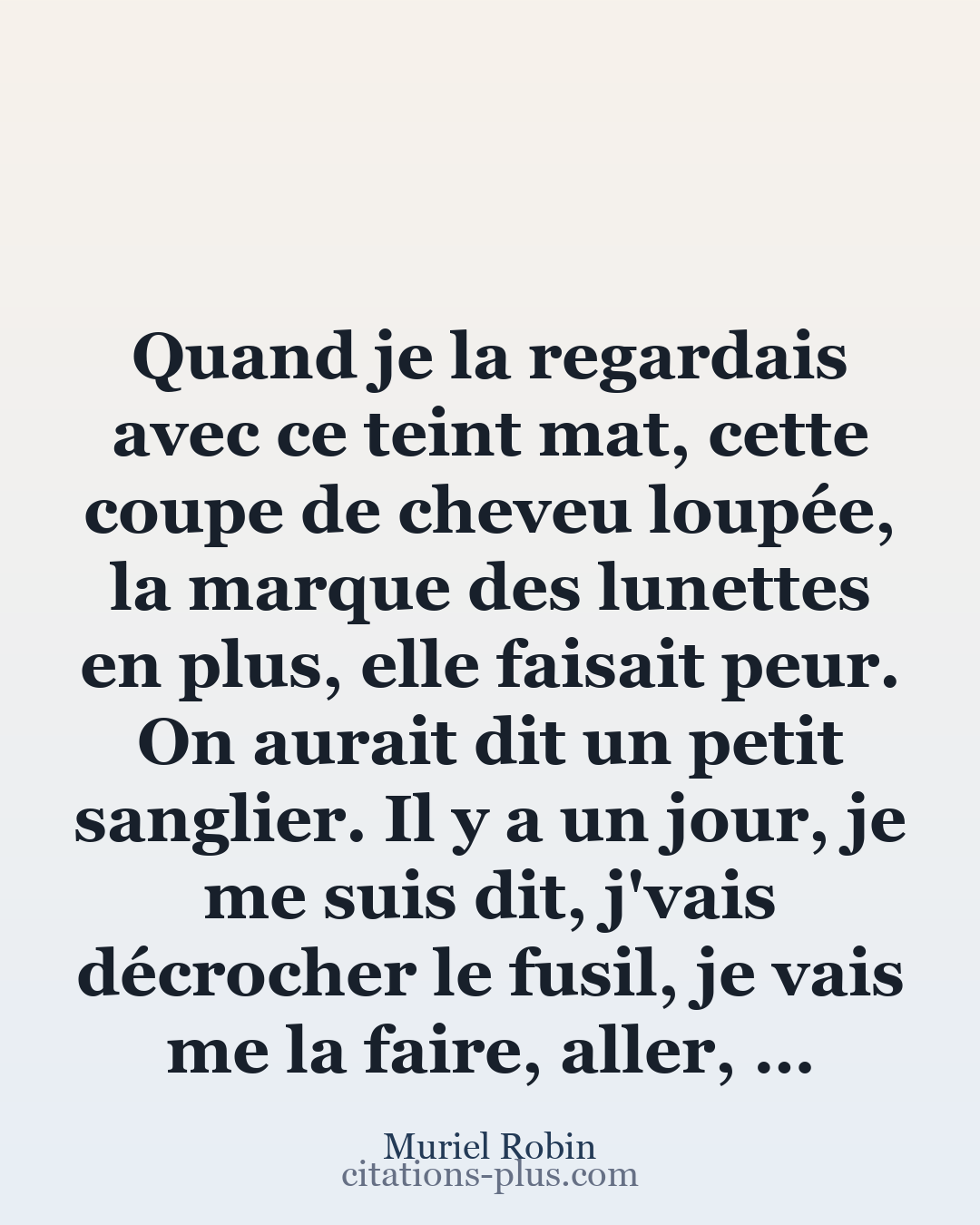 Carte Premium clair — Muriel Robin