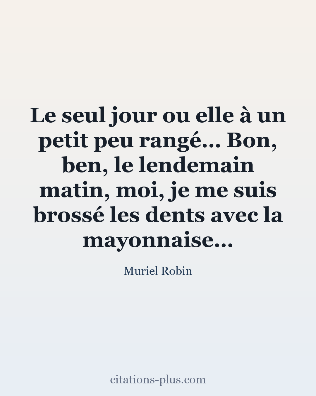 Carte Premium clair — Muriel Robin