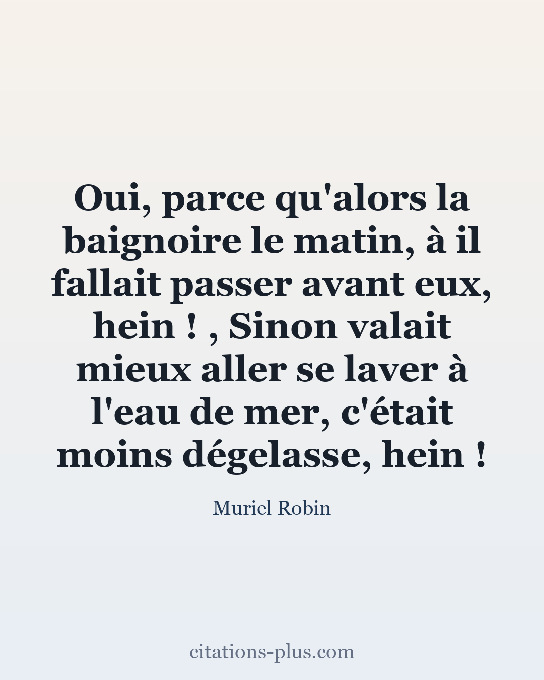 Carte Premium clair — Muriel Robin