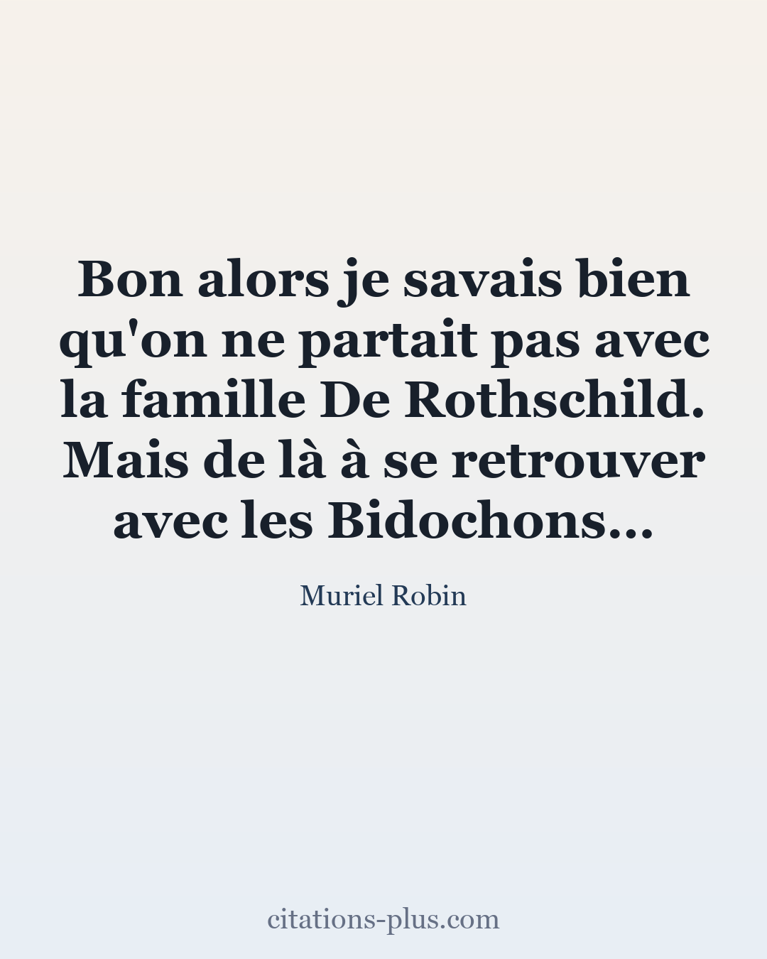 Carte Premium clair — Muriel Robin