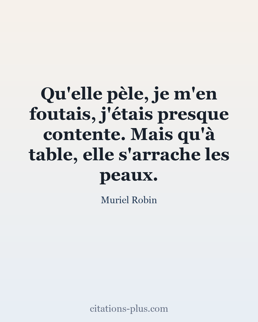 Carte Premium clair — Muriel Robin