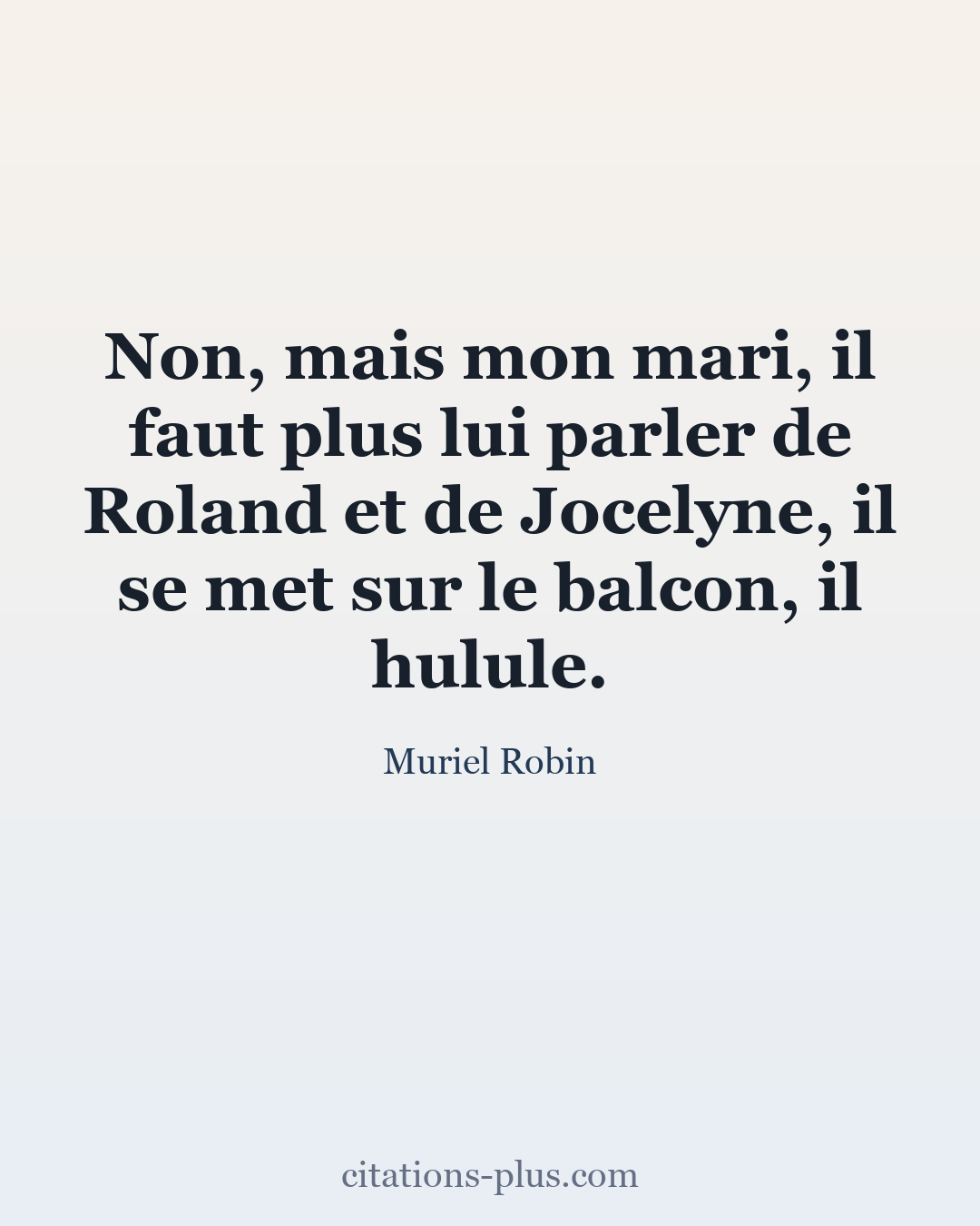 Carte Premium clair — Muriel Robin